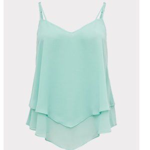 Torrid Jade green size 1 chiffon swing cami